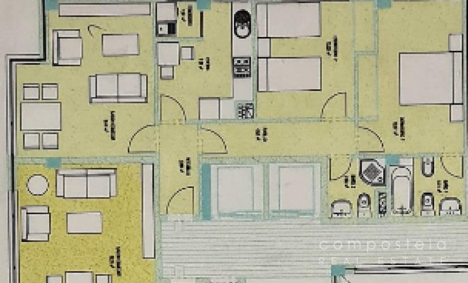 Plano, vivienda completamente exterior