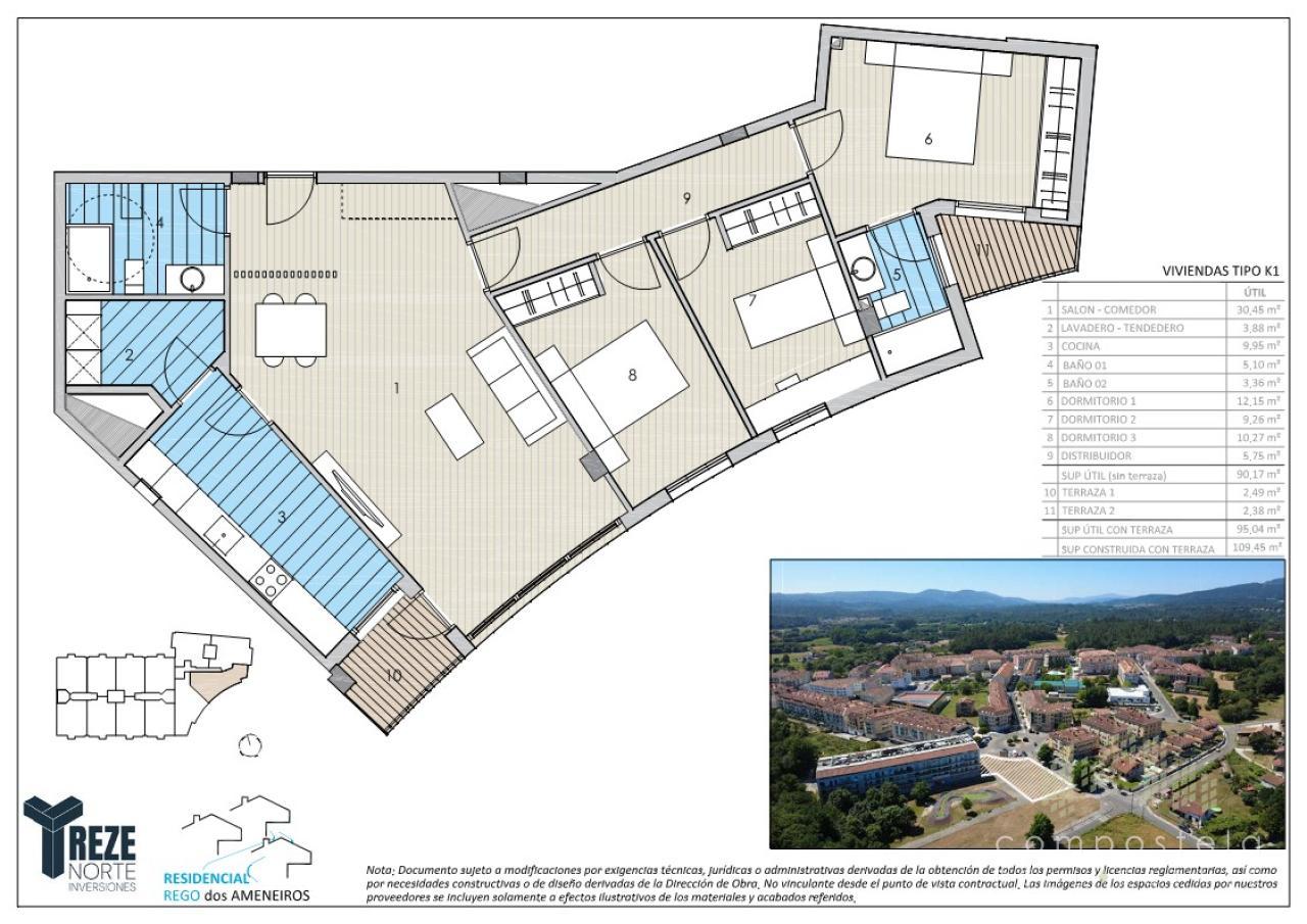 PLANO VIVIENDA TIPO K, vistas a la calle